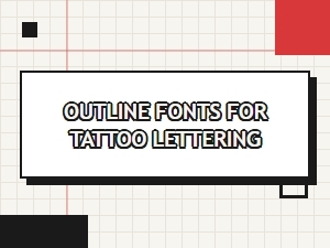 Essential Outline Fonts for Tattoo Lettering and Digital Art